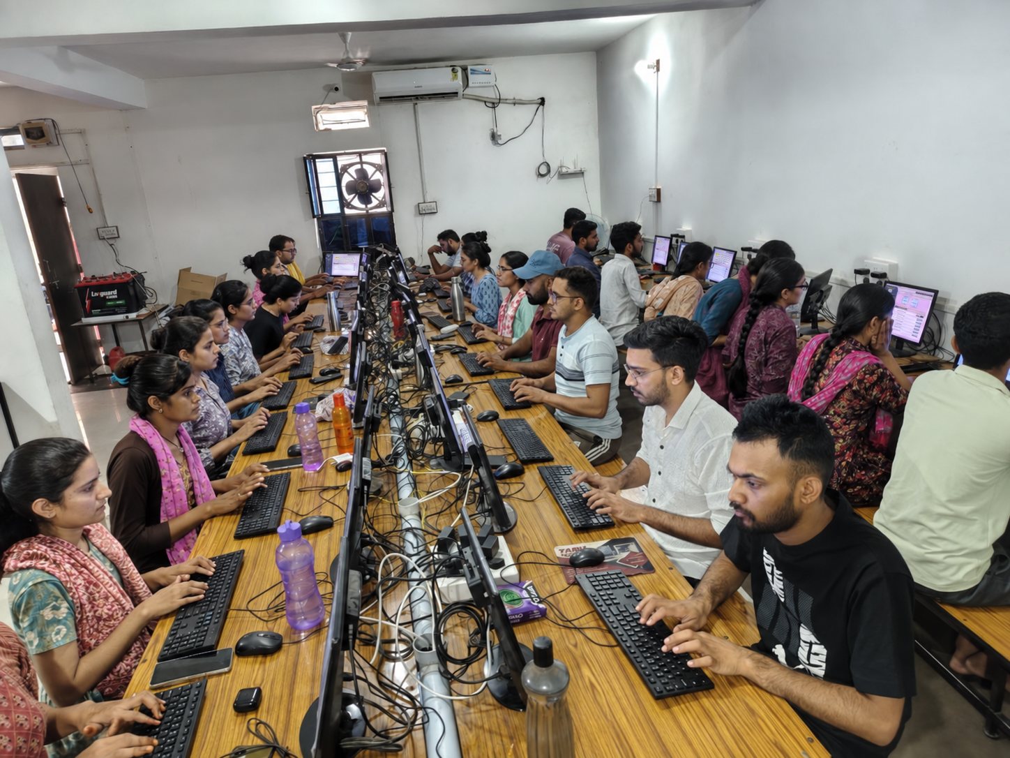 Students completing guided Roma Skill exercises